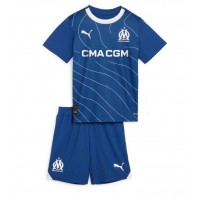 Olympique de Marseille Fußballbekleidung Auswärtstrikot Kinder 2023-24 Kurzarm (+ kurze hosen)